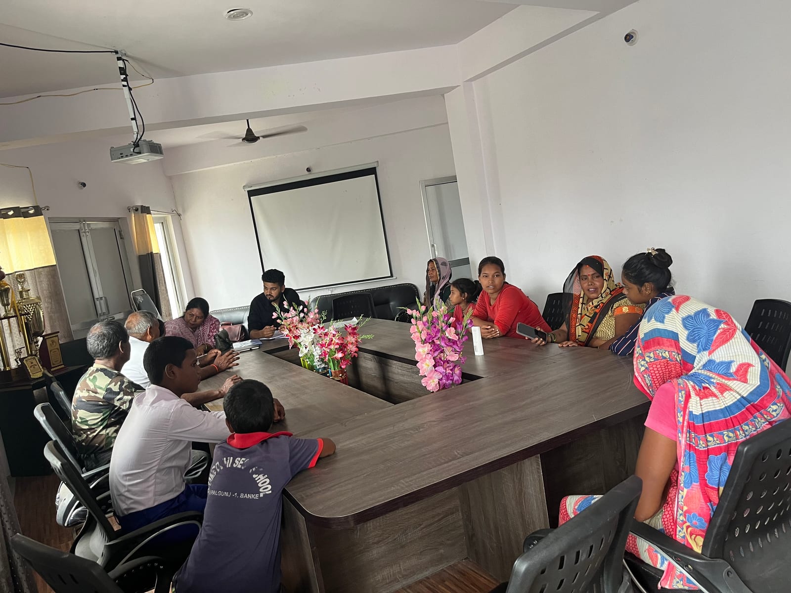 Discussion with parents and municipality representatives